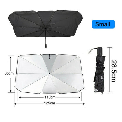 Protection solaire pour pare-brise de voiture.