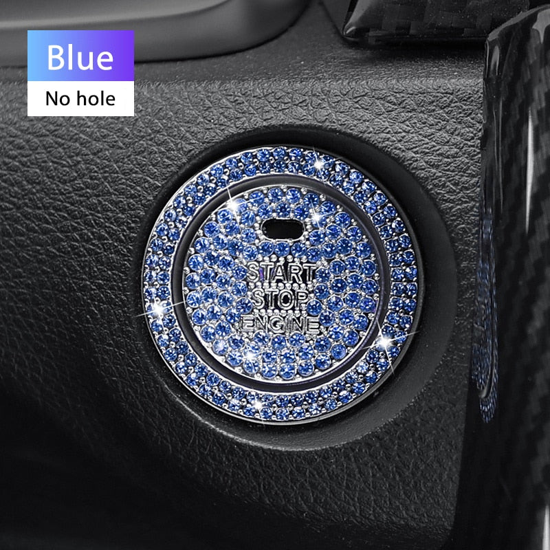Autocollants décoratifs en diamant pour bouton de démarrage
