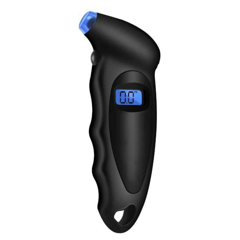 Retro-Illuminated Digital Tire Pressure Gauge for Cars, Trucks, and Motorcycles