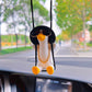 Hanging Oscillating Duck Car Decoration for Rearview Mirror