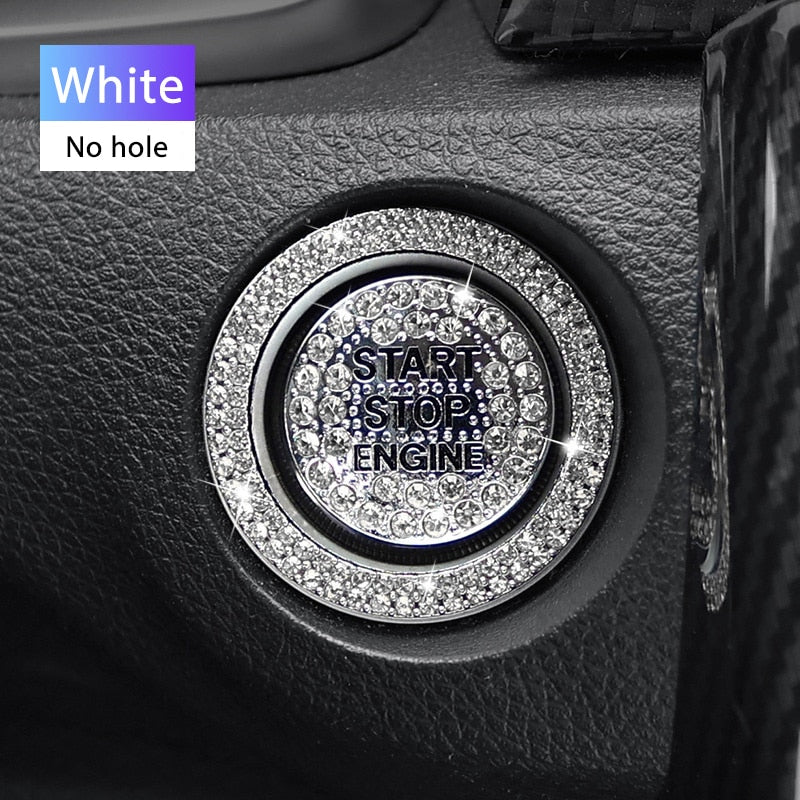 Autocollants décoratifs en diamant pour bouton de démarrage