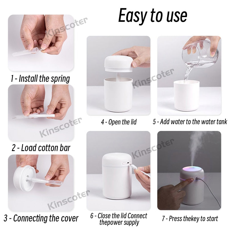 Mini Aroma Oil Diffuser and Air Humidifier
